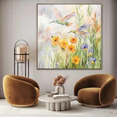 Quadro Stampa su Tela Uccelli in Volo - CupidoDesign
