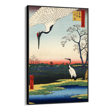 Quadro Stampa su Tela Uccello Giapponese, Utagawa Hiroshige - CupidoDesign