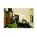 Quadro Stampa su Tela Ufficio di Notte, Edward Hopper - CupidoDesign