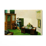 Quadro Stampa su Tela Ufficio di Notte, Edward Hopper - CupidoDesign