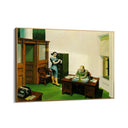 Quadro Stampa su Tela Ufficio di Notte, Edward Hopper - CupidoDesign