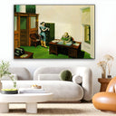 Quadro Stampa su Tela Ufficio di Notte, Edward Hopper - CupidoDesign