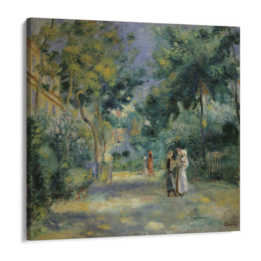 Quadro Stampa su Tela Un giardino a Montmartre, Pierre Auguste Renoir - CupidoDesign