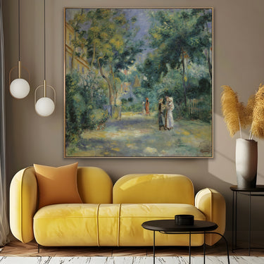 Quadro Stampa su Tela Un giardino a Montmartre, Pierre Auguste Renoir - CupidoDesign