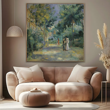 Quadro Stampa su Tela Un giardino a Montmartre, Pierre Auguste Renoir - CupidoDesign