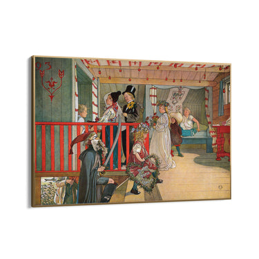 Quadro Stampa su Tela Un giorno di festa, Carl Larsson - CupidoDesign