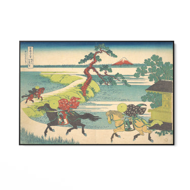 Quadro Stampa su Tela Veduta del villaggio di Sekiya sul fiume Sumida, Katsushika Hokusai - CupidoDesign