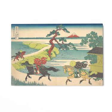 Quadro Stampa su Tela Veduta del villaggio di Sekiya sul fiume Sumida, Katsushika Hokusai - CupidoDesign