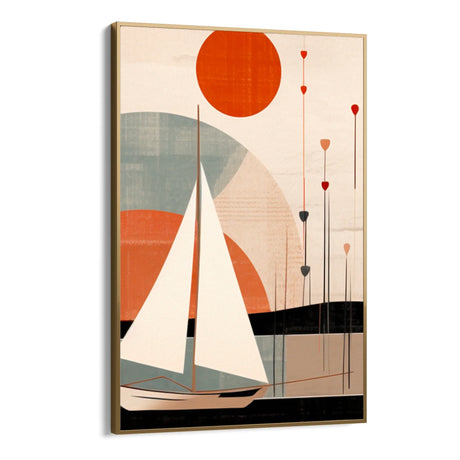 Quadro Stampa su Tela Vele geometriche - CupidoDesign