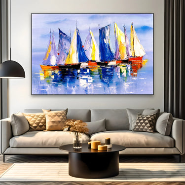 Quadro Stampa su Tela Vele nel Silenzio - CupidoDesign