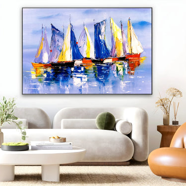Quadro Stampa su Tela Vele nel Silenzio - CupidoDesign