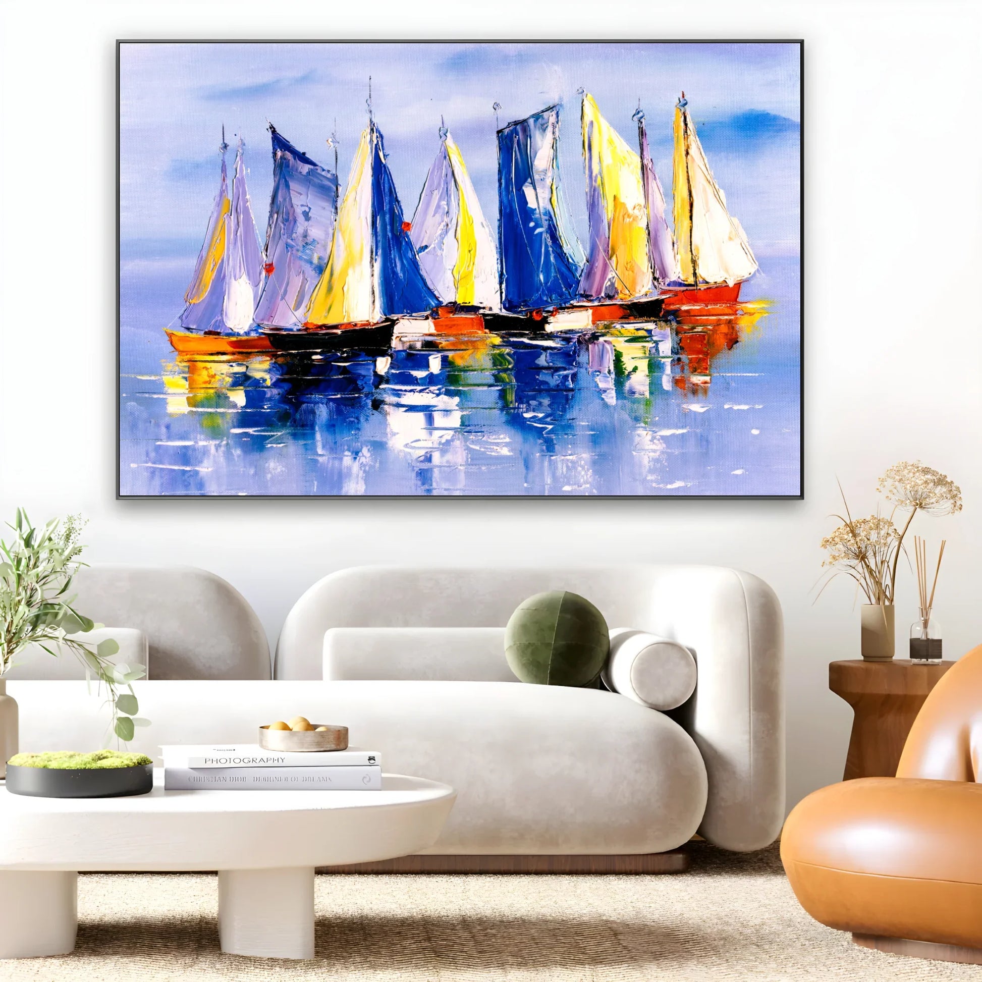 Quadro Stampa su Tela Vele nel Silenzio - CupidoDesign