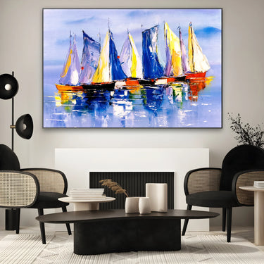 Quadro Stampa su Tela Vele nel Silenzio - CupidoDesign