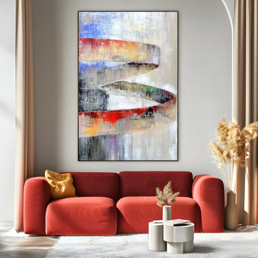 Quadro Stampa su Tela Vento Rosso - CupidoDesign