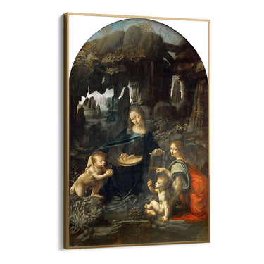 Quadro Stampa su Tela Vergine delle Rocce, Leonardo da Vinci - CupidoDesign