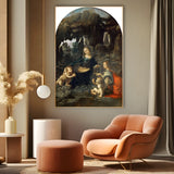 Quadro Stampa su Tela Vergine delle Rocce, Leonardo da Vinci - CupidoDesign