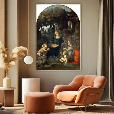 Quadro Stampa su Tela Vergine delle Rocce, Leonardo da Vinci - CupidoDesign