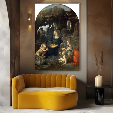 Quadro Stampa su Tela Vergine delle Rocce, Leonardo da Vinci - CupidoDesign
