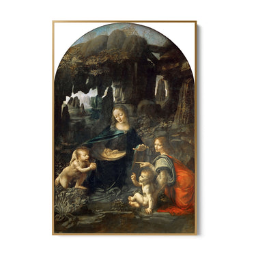 Quadro Stampa su Tela Vergine delle Rocce, Leonardo da Vinci - CupidoDesign