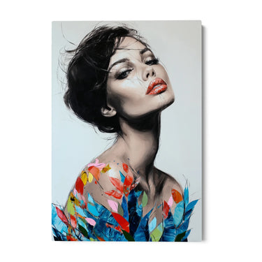 Quadro Stampa su Tela Vestito Floreale - CupidoDesign