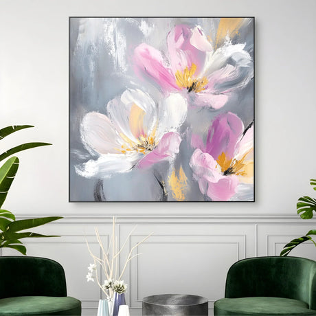 Quadro Stampa su Tela Vibrazione Rosa - CupidoDesign