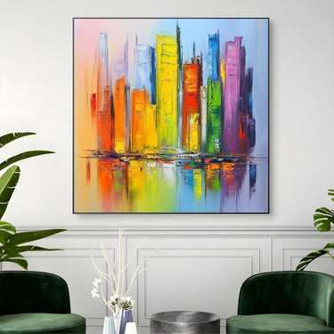 Quadro Stampa su Tela Vibrazione Urbana - CupidoDesign