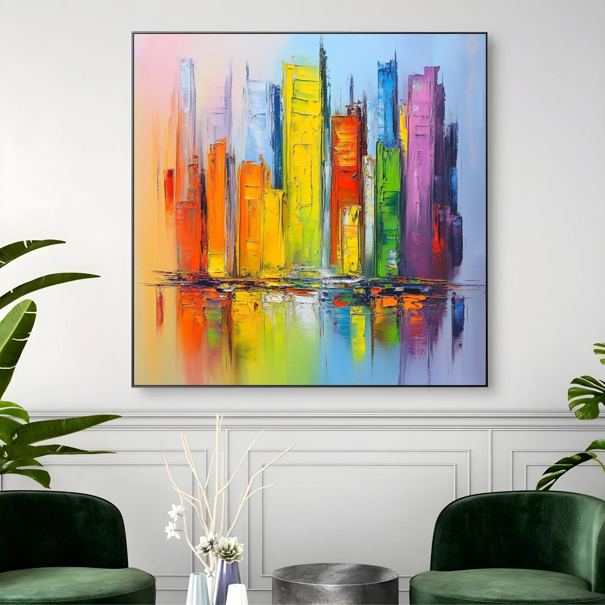 Quadro Stampa su Tela Vibrazione Urbana - CupidoDesign