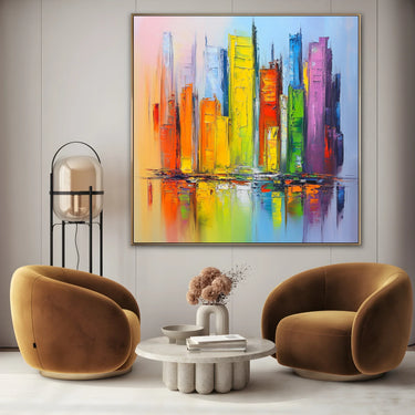 Quadro Stampa su Tela Vibrazione Urbana - CupidoDesign