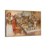 Quadro Stampa su Tela Vigilia di Natale, Carl Larsson - CupidoDesign