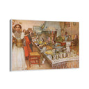 Quadro Stampa su Tela Vigilia di Natale, Carl Larsson - CupidoDesign