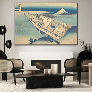 Quadro Stampa su Tela Vista di Fuji da una barca, Katsushika Hokusai - CupidoDesign