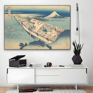 Quadro Stampa su Tela Vista di Fuji da una barca, Katsushika Hokusai - CupidoDesign