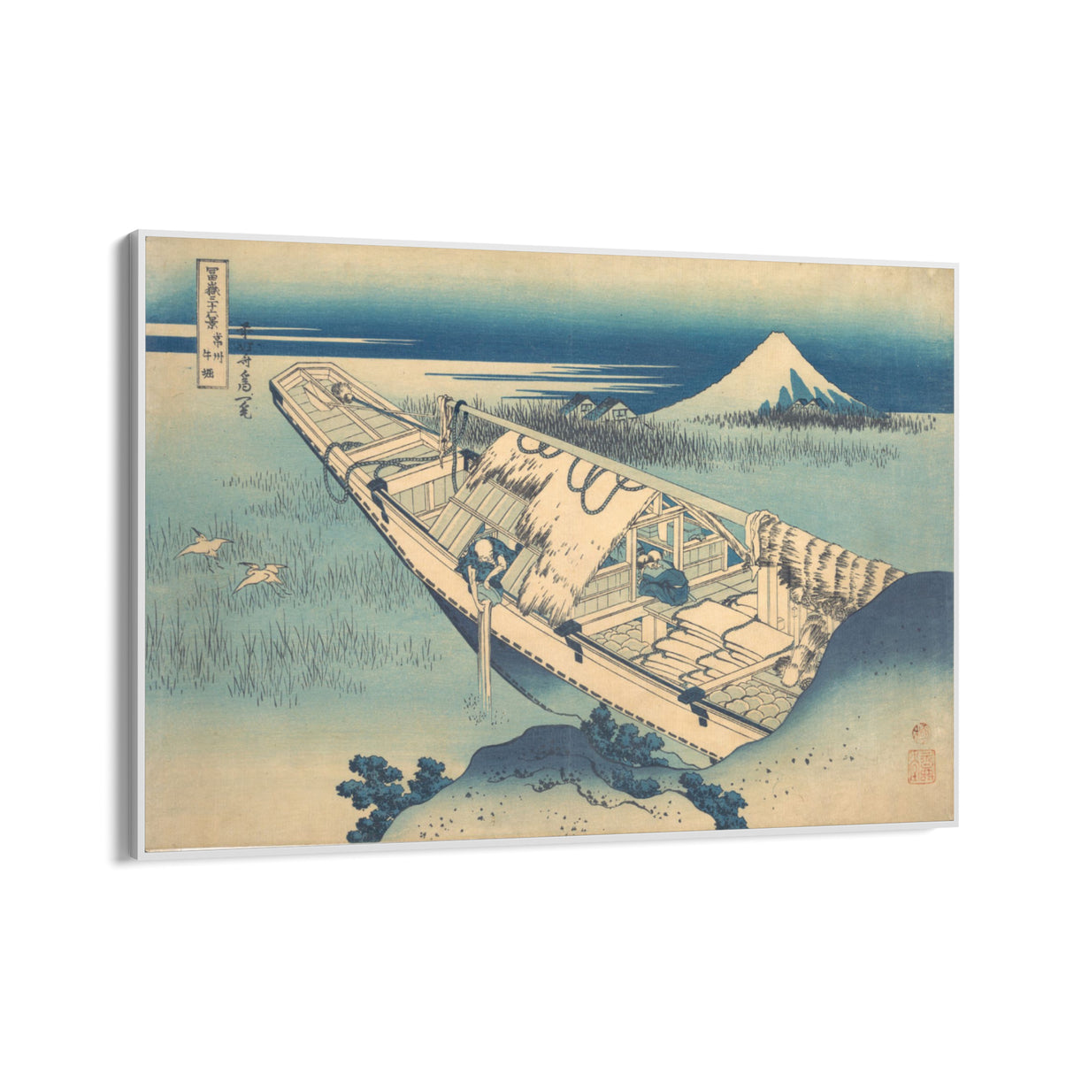 Quadro Stampa su Tela Vista di Fuji da una barca, Katsushika Hokusai - CupidoDesign