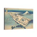 Quadro Stampa su Tela Vista di Fuji da una barca, Katsushika Hokusai - CupidoDesign