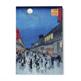 Quadro Stampa su Tela Vista notturna di Sarawaka, Utagawa Hiroshige - CupidoDesign