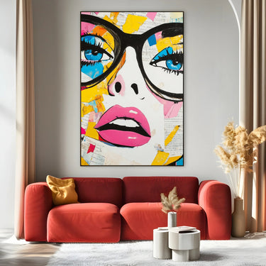 Quadro Stampa su Tela Voce Fluorescente - CupidoDesign