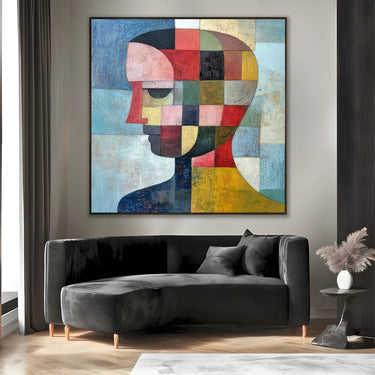 Quadro Stampa su Tela Volti Fluidi - CupidoDesign