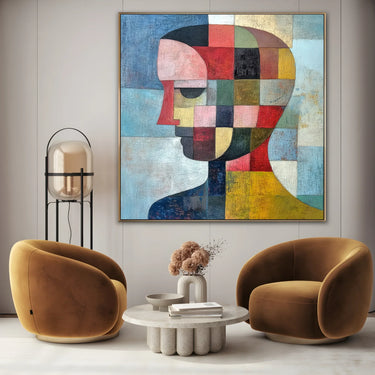 Quadro Stampa su Tela Volti Fluidi - CupidoDesign