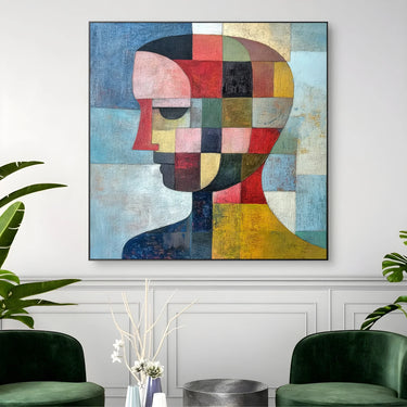 Quadro Stampa su Tela Volti Fluidi - CupidoDesign