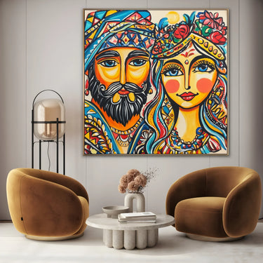 Quadro Stampa su Tela Volti Siciliani - CupidoDesign