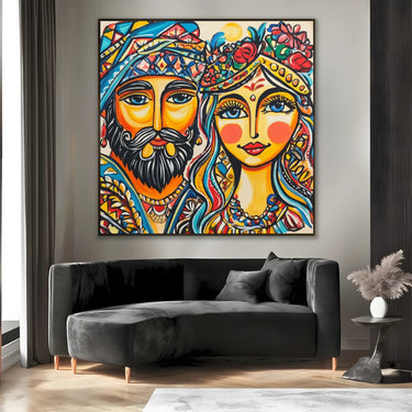 Quadro Stampa su Tela Volti Siciliani - CupidoDesign