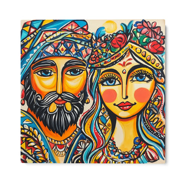 Quadro Stampa su Tela Volti Siciliani - CupidoDesign