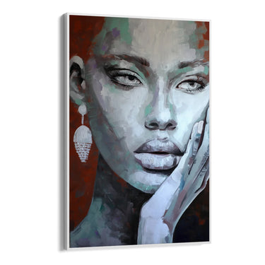 Quadro Stampa su Tela Volti in Fiore - CupidoDesign