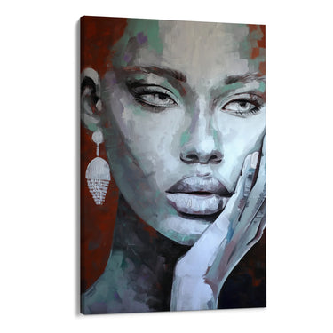 Quadro Stampa su Tela Volti in Fiore - CupidoDesign