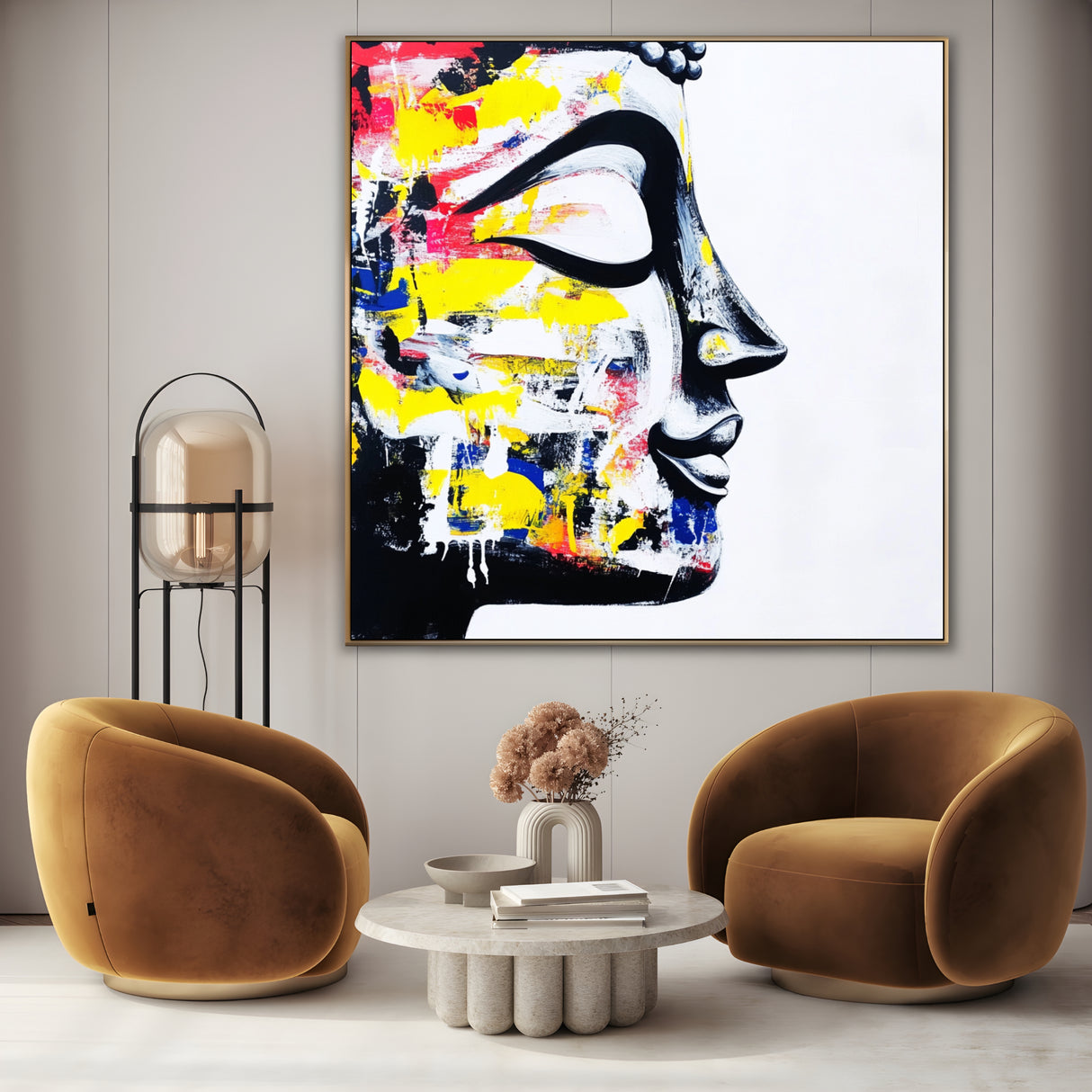 Visage immobile