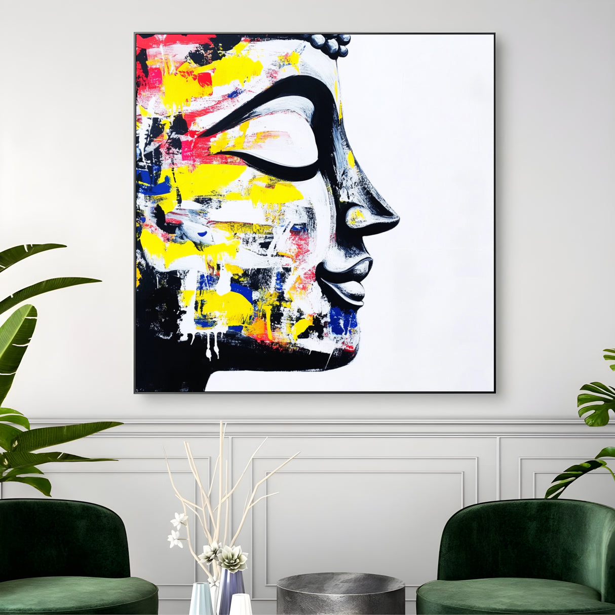Visage immobile