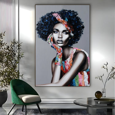 Quadro Stampa su Tela Volto Frammentato - CupidoDesign