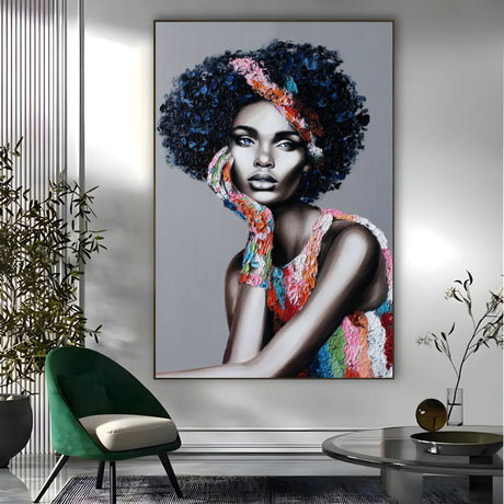 Quadro Stampa su Tela Volto Frammentato - CupidoDesign