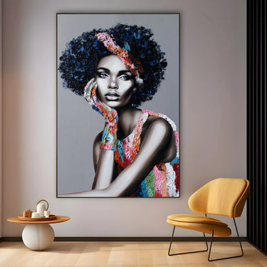 Quadro Stampa su Tela Volto Frammentato - CupidoDesign