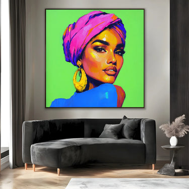 Quadro Stampa su Tela Volto Iconico - CupidoDesign